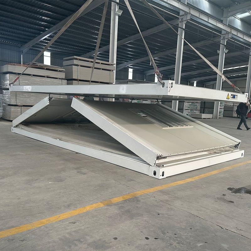 Casa de contenedores plegable para oficinas profesionales Casa prefabricada a prueba de fuego personalizable de 20 pies