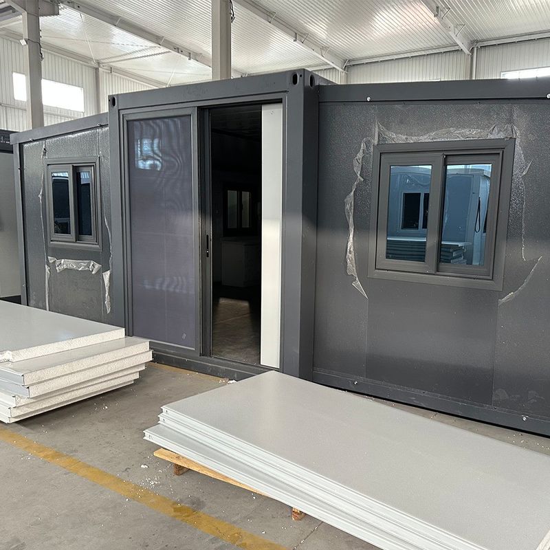 Casas de contenedores expandibles transpirables para en Australia Cuadro de acero Diseño expandible y material transpirable
