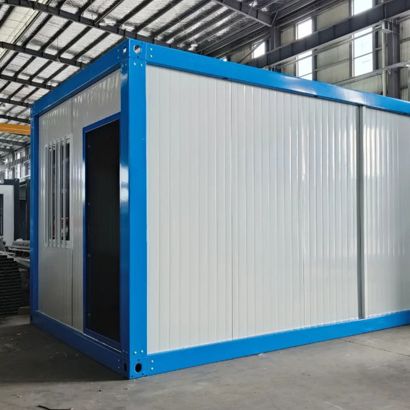 Puente roto Puerta de aluminio con paquete plano 20ft 40ft Container Houses Cuadro de acero Casa de contenedores prefabricada con ventaja de fácil instalación