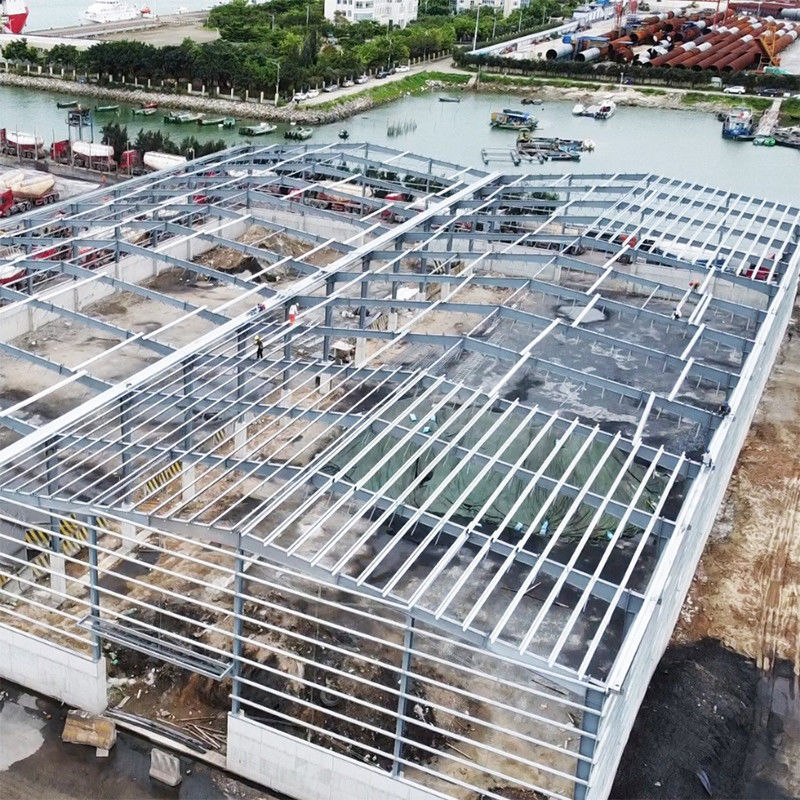 Edificio de taller de estructura de acero Q235/Q355 personalizado de construcción rápida con diseño prefabricado y construcción rápida