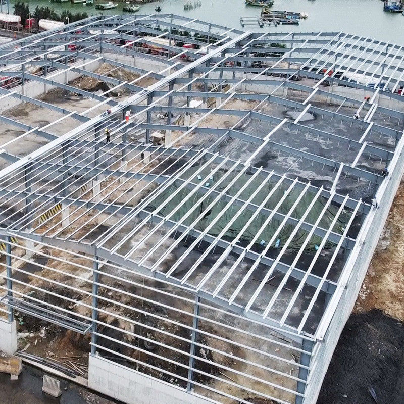Tamaño personalizado Edificios de almacén de acero de construcción rápida Ventajas Instalación rápida