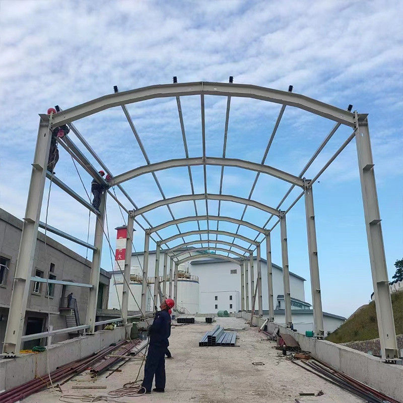 Estructura de acero Almacén de gran envergadura Taller de construcción de acero Almacén prefabricado para planta con ronda competitiva